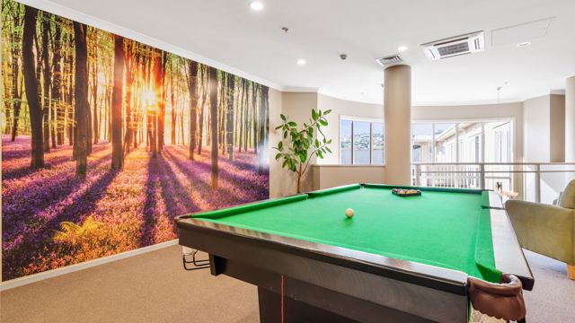 Pool Table Cashmere View Retirement Village 
