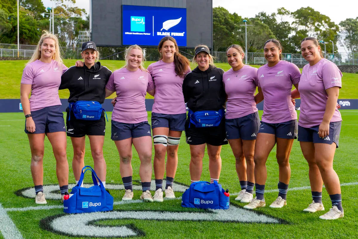 Bupa supporting the black ferns rugby team